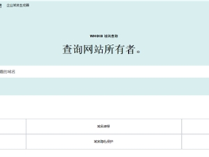 哪里可以进行whois域名信息查询？域名信息查询包括哪些内容？