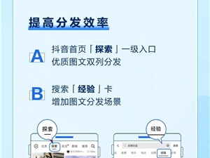 抖音内测图文内容“探索”一级入口 向创作者开放流量分成