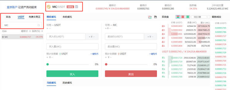 猴币怎么购买?猴币MC买入和卖出教程-第2张图片-欧意下载