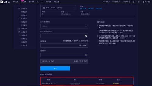 Bit-Z交易平台数字货币充值与提现教程-第13张图片-欧意下载 Bit-Z交易平台数字货币充值与提现教程-第13张图片-欧意下载