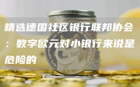 精选德国社区银行联邦协会:数字欧元对小银行来说是危险的1