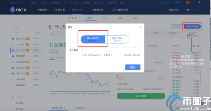 ok币币杠杆怎么玩？ok币币杠杆交易教程图解-第5张图片-欧意下载
