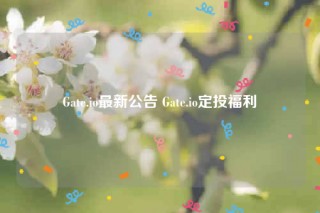 Gate.io最新公告 Gate.io定投福利