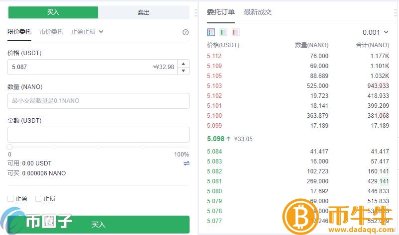 纳诺币怎么买，有什么价值币买入交易教程-第6张图片-欧意下载