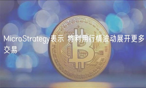 MicroStrategy表示 将利用行情波动展开更多交易-第1张图片-欧意下载