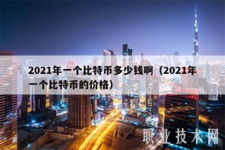 2021年一个比特币多少钱啊（2021年一个比特币的价格