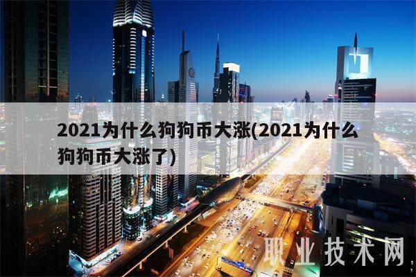 2021为什么狗狗币大涨(2021为什么狗狗币大涨了)-第1张图片-火网交易所下载